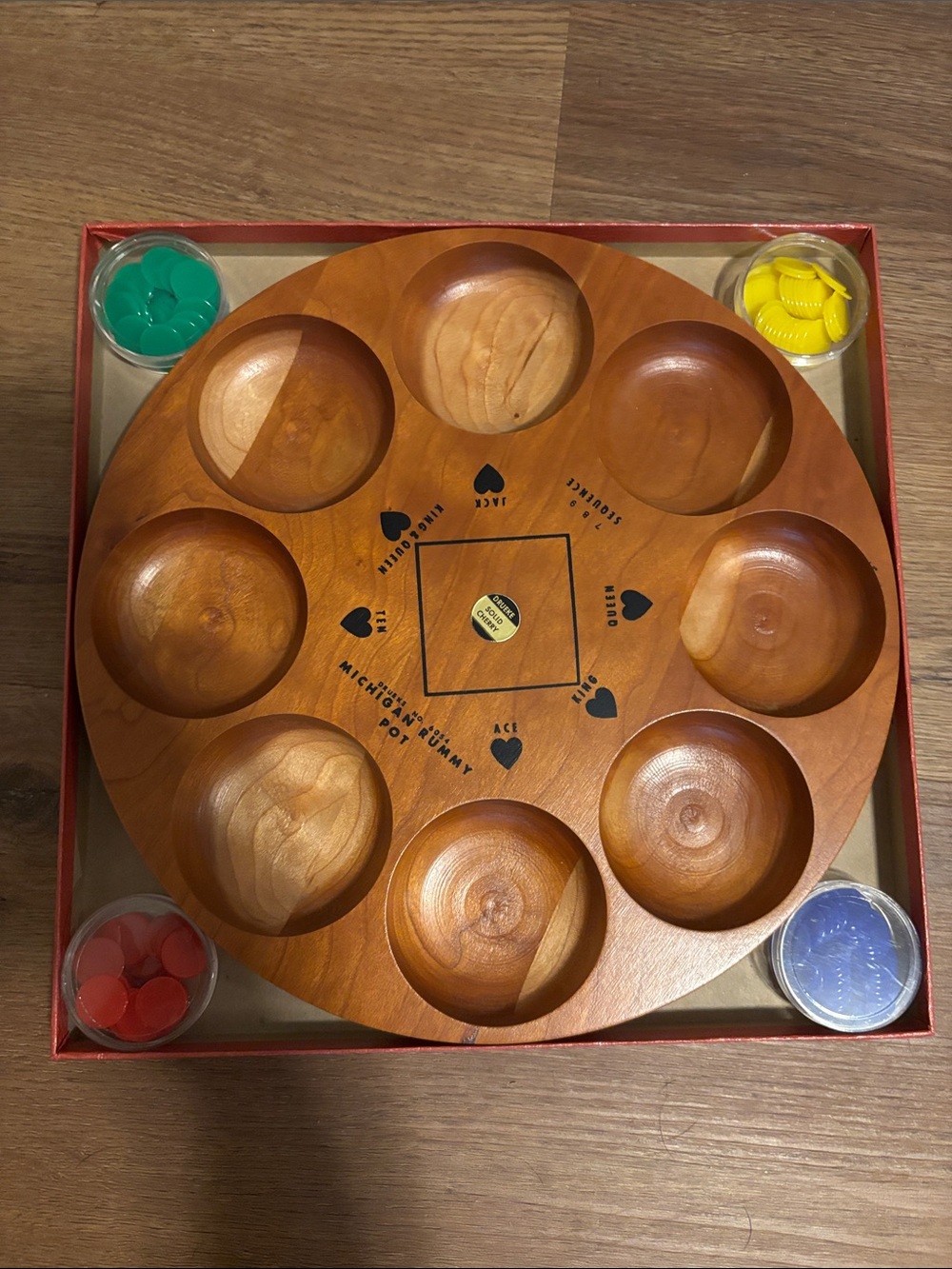 Michigan Rummy Board Game Box - Red - Picture 3 of 5